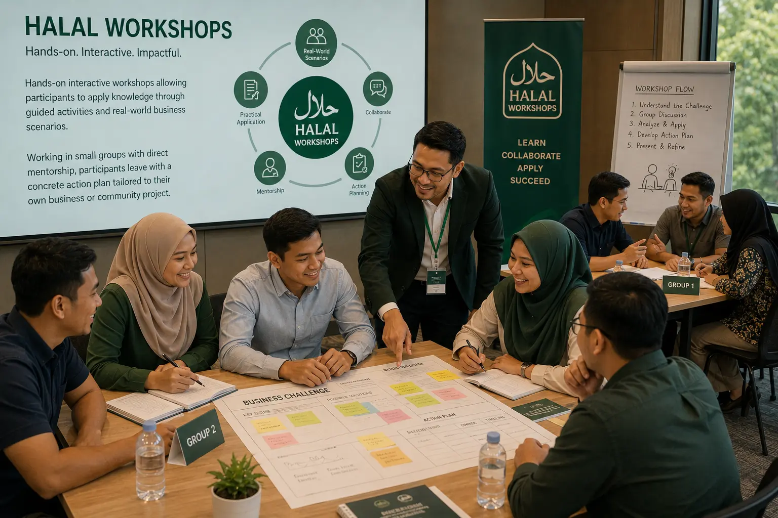 Hands-on Halal business workshop with group activities